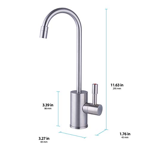 Ready Hot Water Dispenser, Digital Display Hot Water Dispenser, Includes Brushed Nickel Hot Water Faucet