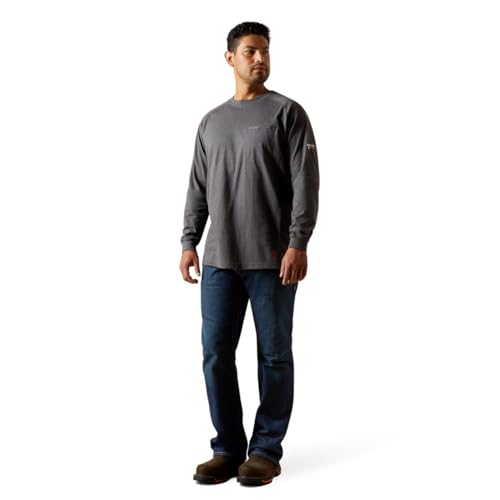 Image of ARIAT Men FR Air Lineman T-Shirt Charcoal Heather