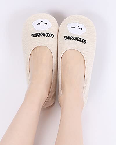 Image of Panda Bros Women's Ballerina House Slippers,Anti-Skid Comfy Warm Ballet Style Slippers