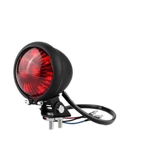 Feu arrière de moto rouge 12V momt stop et clignotant pour Chopper et Bobber