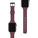 Produktbild U by UAG [U] Dot Strap Silikon Armband für Apple Watch 38mm / 40mm [Watch SE, Series 6 / Series 5 / Series 4 / Series 3 / Series 2 / Series 1, Weiches Silikon, Edelstahl Verschluss] aubergine