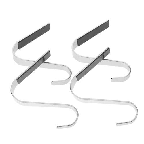 Healifty 4pezzi Ganci Per Calze Da Stufa Supporti in Metallo Per Appendere Calze e Ghirlande Decorazioni Natalizie Per Mensola Della Stufa