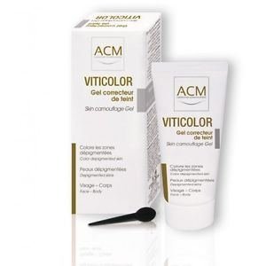 VITICOLOR SKIN CAMOUFLAGE COMPLEXION CORRECTOR GEL hides vitiligineuse skin