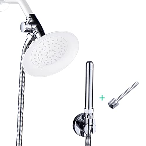 Image of Shower Enema System with 78 Inches Hose, Diverter, Water Control Valve for Men and Women Portable Cleaning, Enema Nozzle Kit Cleaner Attachment (Polished Chrome)
