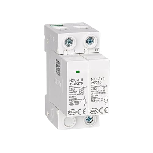Protecteur de surtension NXU parafoudre rail DIN type 1+2 2P