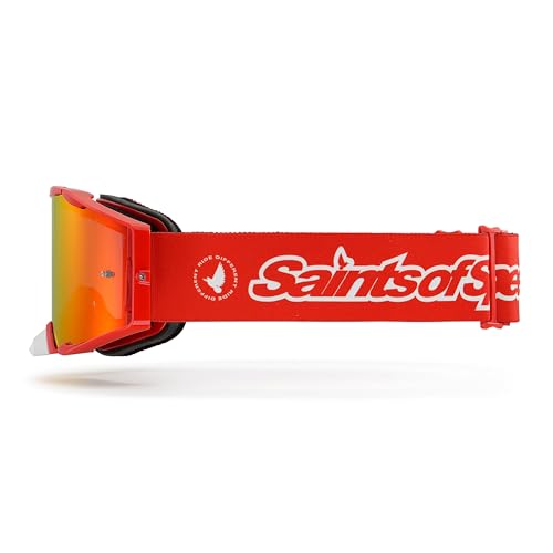 Image of Saints of Speed Anthem Dirt Bike Goggles - Motorcycle Goggles for Motocross, MX, MTB, SXS, Fog & Scratch-Defying, UV Defense