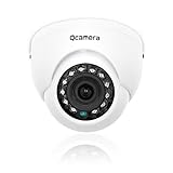 ☛【Resolución Full HD de 1080P】 Cámara de CCTV de vigilancia con cámara domo 1080P de 2.0 megapíxeles, hecha con sensor CMOS de 1 / 2.7 ″, salida de imagen de 1920x1080 píxeles Full HD y transmisión en vivo de alta resolución que le ofrece una imagen nítida
