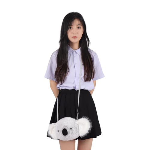Apricot Lamb Koala Animal Shoulder Bag Crossbody Plush Purse for Adults and Teen Girls Boys, Stuffed Animal Shoulder Bag, Kids and Adults Fashion Handbags, 6.7 Inches2