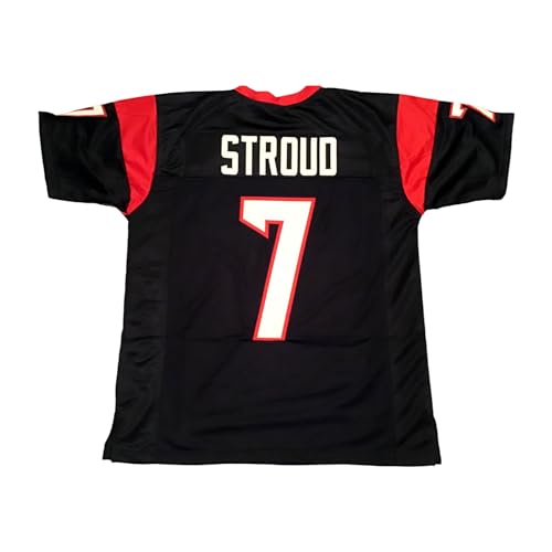Generic Custom CJ Stroud Jersey Stitched Blue Football New No Brand/Logos (US, Alpha, X-Large, Regular, Regular, Blue)