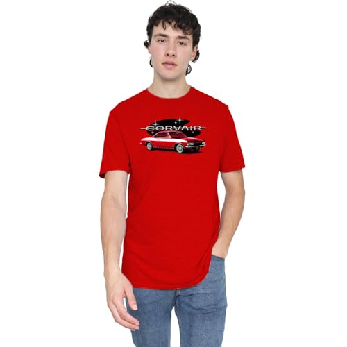 T-shirt Chevrolet Corvair Mona Spyda rouge haut en coton mixte pour adulte