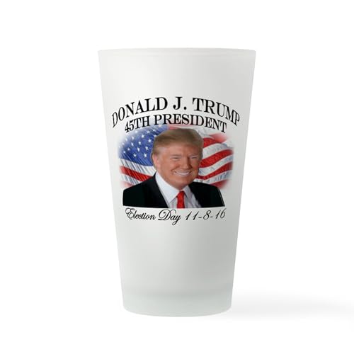 CafePress President Trump Pint Glass, 16 oz. Drinking Glass
