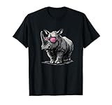 Funny Rhino Showing Off His Sunglasses for Man and Woman T-Shirt