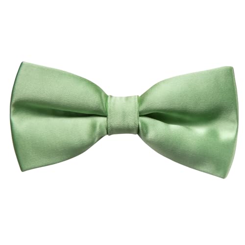 Image of Hi-Tie Bow Ties for Men Pre-Tied Pocket Square with Cufflinks Mens Bowtie Sets for Wedding Formal Party