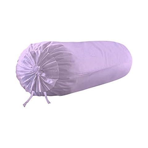 Pizuna Linens 400 Thread Count Cotton Bolster Pillowcases Cover