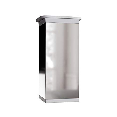 Furniture Legs, Pack of 8, Height Adjustable | Angular Profile: 40 x 40 mm | Design: Chrome | Sossai MFV1-CH | Height: 60 mm +20 mm | Wood Screws Included - Image 3