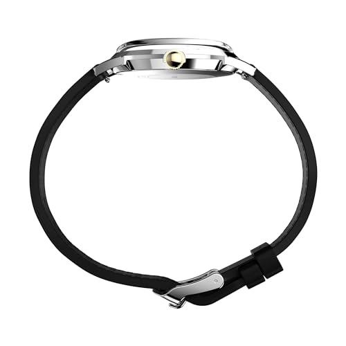 TIMEX Leather Men Silver-Tone Mechanical Dial Analog Watch- Tw2V44700U9 - Image 2