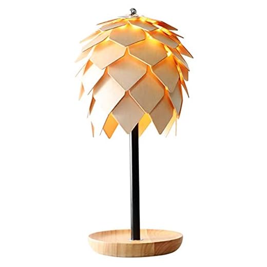 Table Lamp Skrivbordslampor restaurang tallskott bord lampa kreativ personlighet trä singel huvudlampa modern konst bar bord dekoration bordslampor 19 inches hög Desk Lamp
