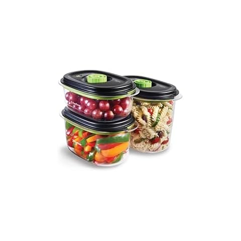 Boîtes alimentaires FoodSaver 700 ml + 1,2 L + 1,8 L Cover