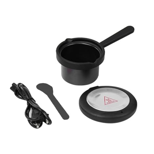 FytStycale de Cera de 200 Ml para Mujeres Y Hombres, Fácil de Limpiar, con Asa, Portátil, Calentador Eléctrico de Cera para Depilación Corporal Completa, Negro