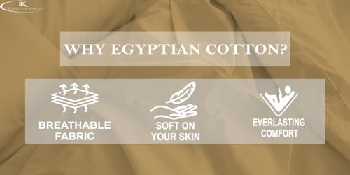 Image of Single Size Fitted Sheet- Egyptian Cotton 500 Thread Count Hotel Luxury 1 Piece Single Fitted Bedsheet- Fit Mattress Up to 12 inch- Extra Soft, Wrinkle Free, Breathable Sheet- Taupe