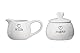 Premier Housewares Charm Milch und Zucker Set, weiß, Set von 2