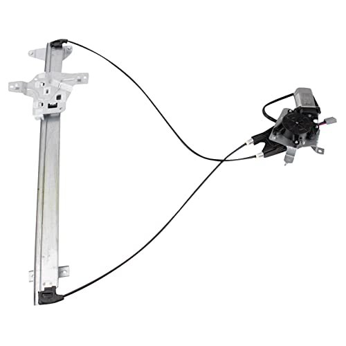Image of TRQ Front Driver Side Power Window Motor and Regulator Assembly Power Compatible with 92-02 Ford E-150 Econoline 92-02 E-150 Econoline Club Wagon E-250 99-21 E-350 Super Duty