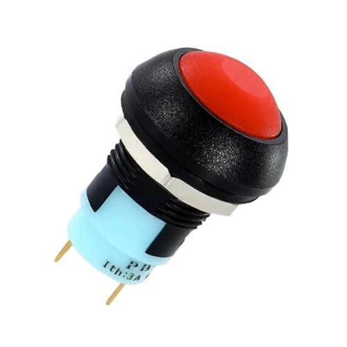 Interruptor pulsador pequeño con autobloqueo de 12mm ON OFF para controlar circuitos de 250V 5