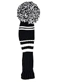 Longridge Men’s Pompom Golf Kopfschutz Weiß/Schwarz,