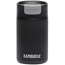Kambukka Travel Mug 500ml/17oz Insulated Coffee Cup Leak-Proof Thermal Mug Stainless Steel Coffee Flask to go hot Cold - Olympus Serious Grey