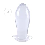 WreGmgg Boule en Forme D'Oeuf en Silicone Transparente pour Hommes Et Femmes, Boule D'éLas...