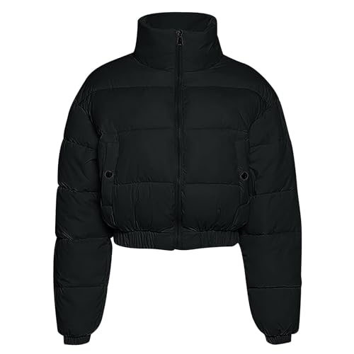 Padded Jacket for Women Winter Fall Long Sleeve Neck Slim Tunic Short Thermal Puffer Jackets Outfits Women 2025