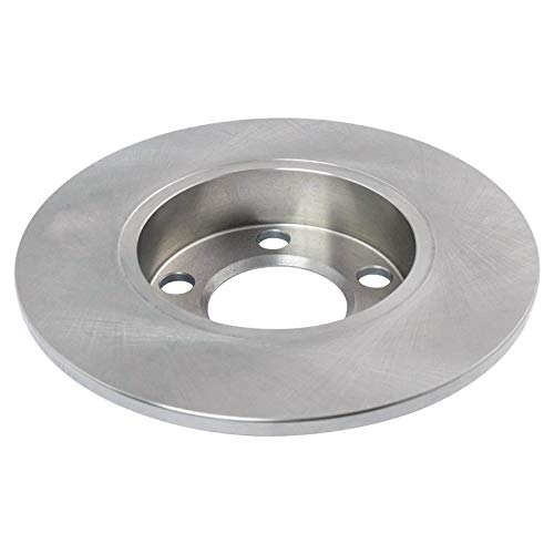 Image of TRQ Rear Brake Pad and Rotor Set Ceramic Solid Rotors