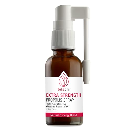 Teliaoils Oregano Propolis Throat Spray with Honey...