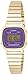 Casio - LA670WGA-6D - Vintage - Montre Femme - Quartz Digital - Cadran Violet - Bracelet Acier plaqué Doré
