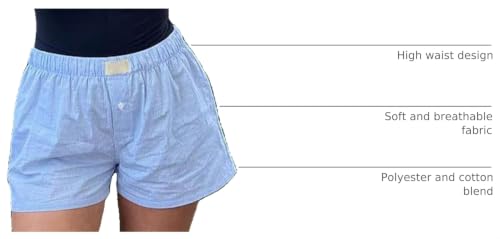 Image of Yuemengxuan Y2k Plaid Shorts Baggy Boxer Shorts for Women Elastic Waist Casual Lounge Bottom Gingham Pajama Shorts Sleepwear