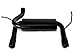 RedRock Dual Outlet Axle-Back Exhaust with Black Tips Compatible with 07-18 Jeep Wrangler JK