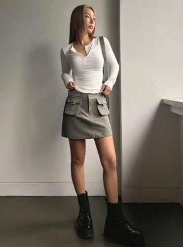 Image of Casual Regular Sleeves Solid Women Tops Henley Neck Top
