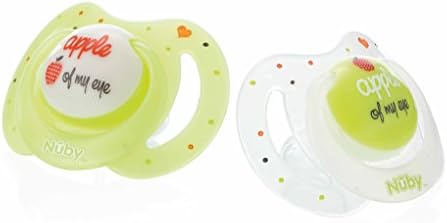 Nûby ID5887SFSN Green LM Little Moments Soothers (0-6 Months, Green