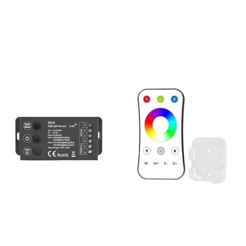 Contrôleur RGB LED V3-C avec télécommande R15 pour bande 5050 COB 12V 24V