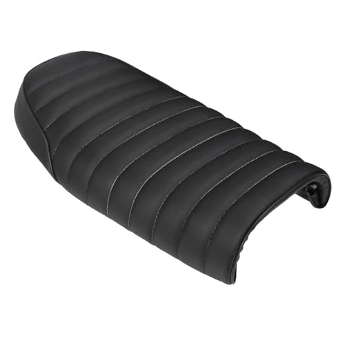 Selle moto vintage rétro en cuir plat premium pour motos custom CG et CB