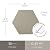 Avant Decor | Peel and Stick Kitchen Backsplash Tiles | Stone Composite Hexagon Solid Color | Stick On Wall Tiles | Easy DIY Installation | 6” x 6.9” | Box of 30 Tiles