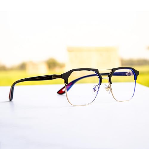 Image of Photochromic Square Sunglasses for Men, Metal Frame, UV Protection, Stylish Everyday Eyewear