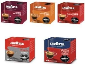 180 Capsule Caffè Mix Degustazione per Lavazza A Modo Mio Originali, 36 Passionale, 36 crema e gusto, 36 delizioso, 36 intenso, 36 qualità rossa -