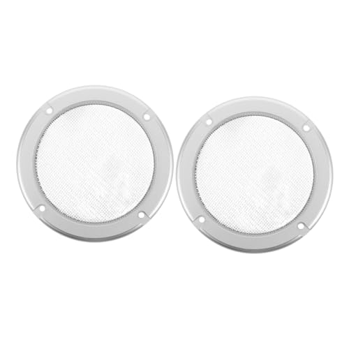 GOOHOCHY 2Pcs Round Protective Cover for Car Stereo Home Theater Ensures Sound Quality and Speaker Safety Decorative Speaker Mesh for Enhanced Visual Appeal