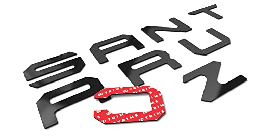 Bdtrims Tailgate Raised Letters Intended For 2022-2023 Hyundai Santa Cruz (Glossy Black) #TOP7