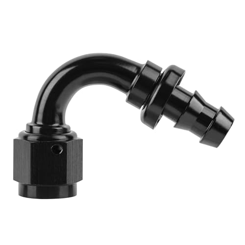 Image of EVIL ENERGY 6AN 120 Degree Push Lock Hose Fitting End Black