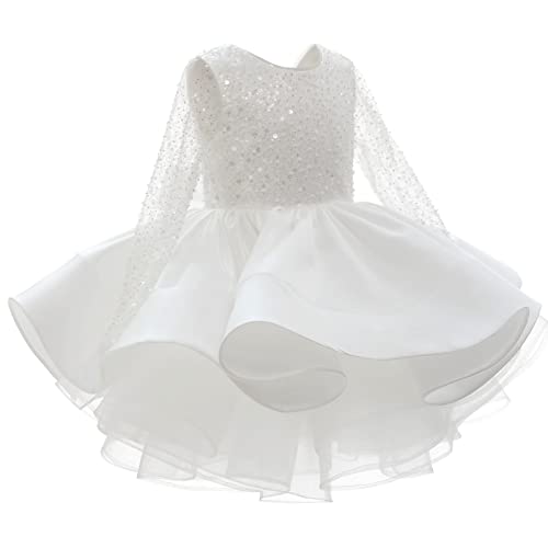 ABAO SISTER Short Little Girls Pageant Dresses for Wedding Kids First Communion Puffy Ball Gown2