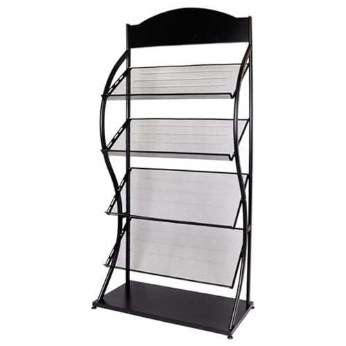 Étagère à livres en fer robuste pour bibliothèque et bureau