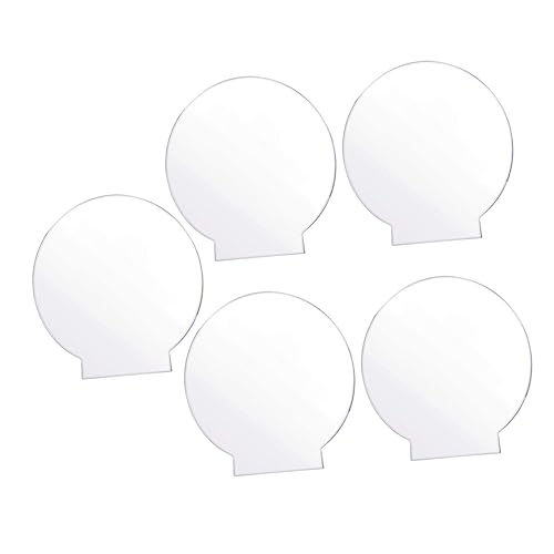 Veemoon 5pezzi Lastra Acrilica Trasparente Rotonda Per Lampada Led Accessorio Per Piccole Luci Notturne Decorativo e Pratico Facile Da Installare e Usare
