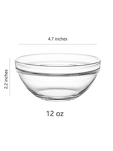 Sweejar 12CM 4.5 Inch Small Glass Bowls Set thumb #1